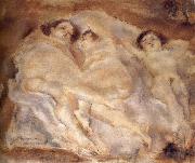 Three nude lade of lie, Jules Pascin